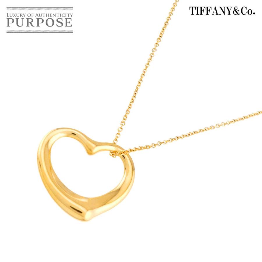 TIFFANY&Co.（ティファニー） オープンハート 幅22mm ネックレス 40cm
