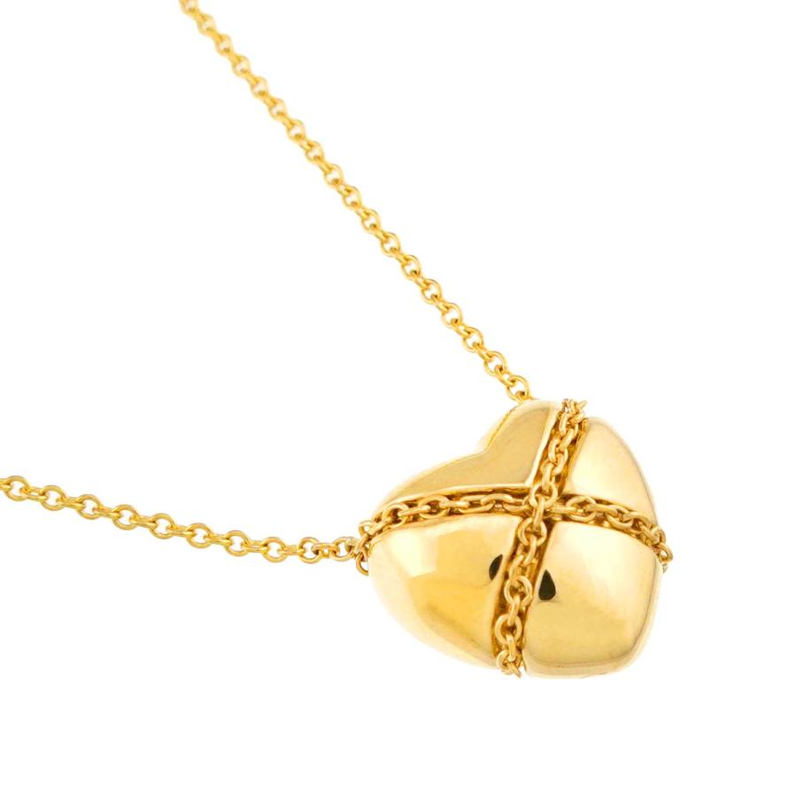 ティファニー TIFFANY&Co. ハート ネックレス 46cm K18 YG イエローゴールド 750 Heart Necklace 90313764_2