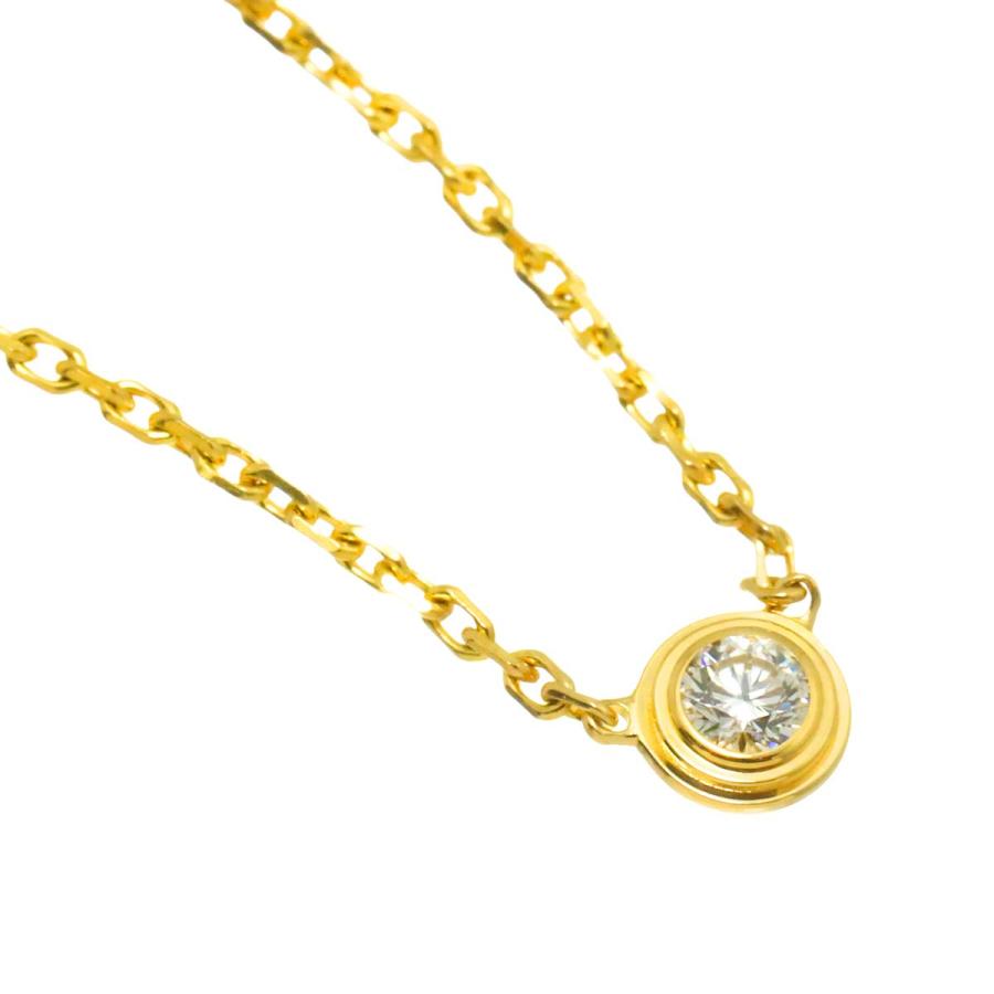 Cartier（カルティエ） ダムール ダイヤ ネックレス XS 43cm K18 YG 
