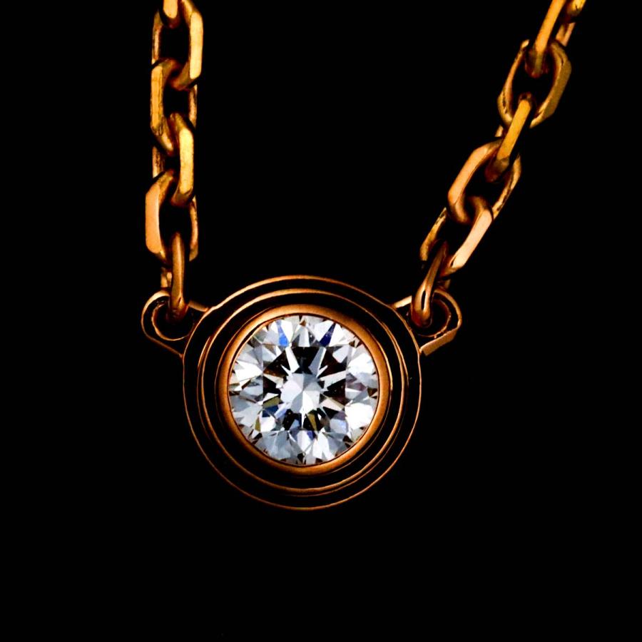 Cartier（カルティエ） ダムール ダイヤ ネックレス XS 41cm K18 PG