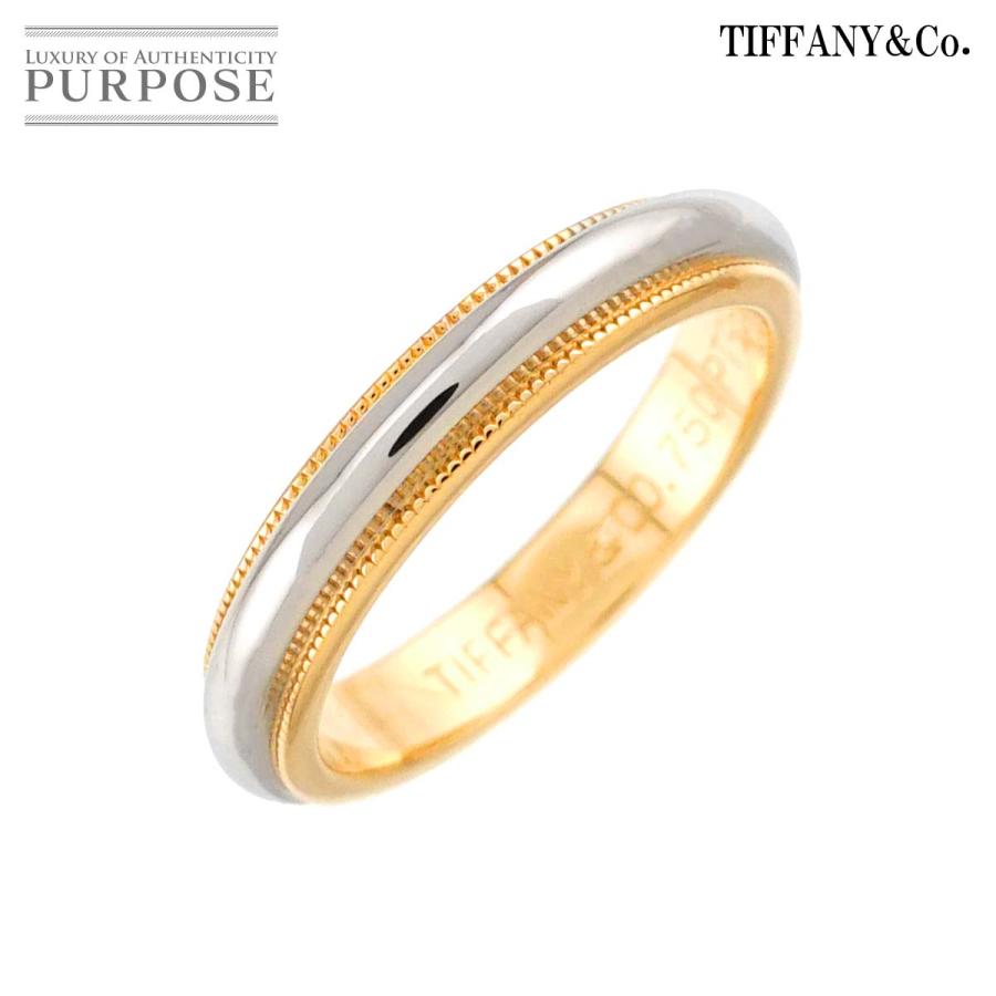 TIFFANY&Co.（ティファニー） ミルグレイン バンド 9号 リング 幅3.4mm