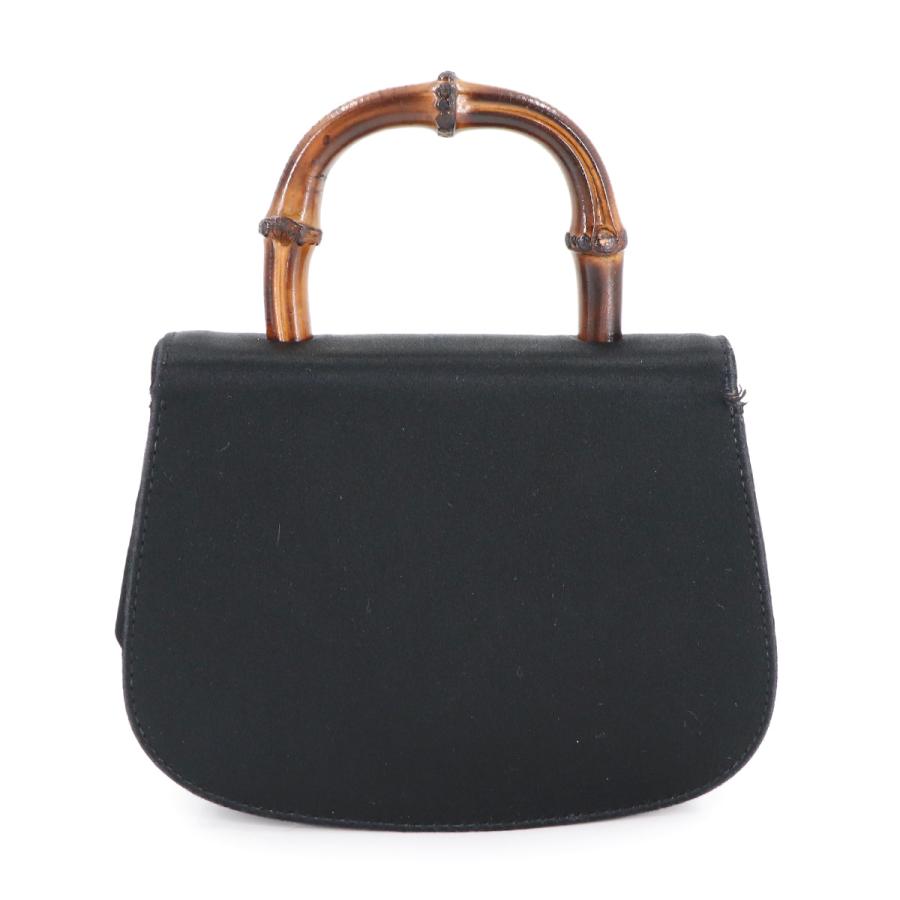 GUCCI（グッチ） バンブー ミニ 2way ハンド ショルダー バッグ サテン