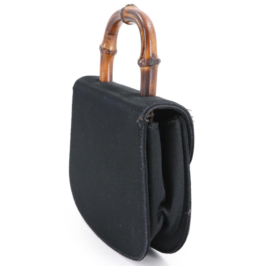 GUCCI（グッチ） バンブー ミニ 2way ハンド ショルダー バッグ サテン