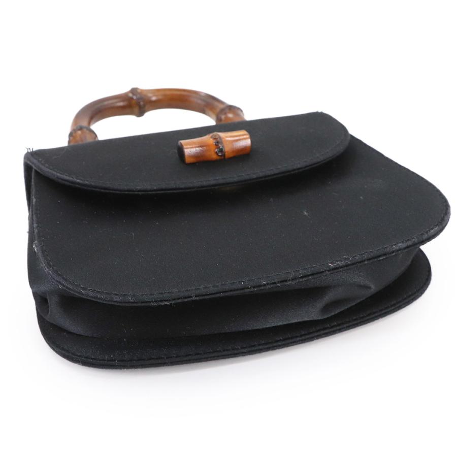 GUCCI（グッチ） バンブー ミニ 2way ハンド ショルダー バッグ サテン