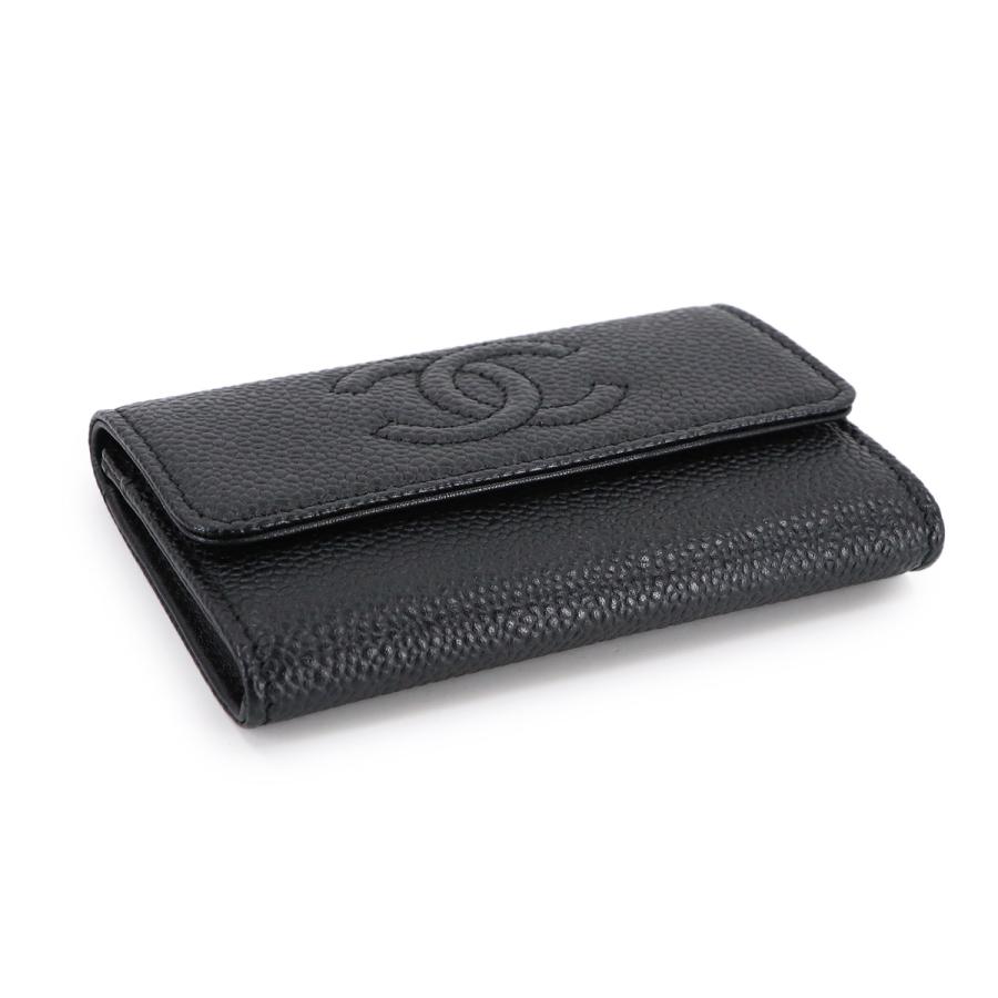 CHANEL (シャネル) ココマーク イヤリング　シャネル カードケース　名刺 CHANEL（シャネル） 新品同様 カードケース 名刺入れ キャビアスキン