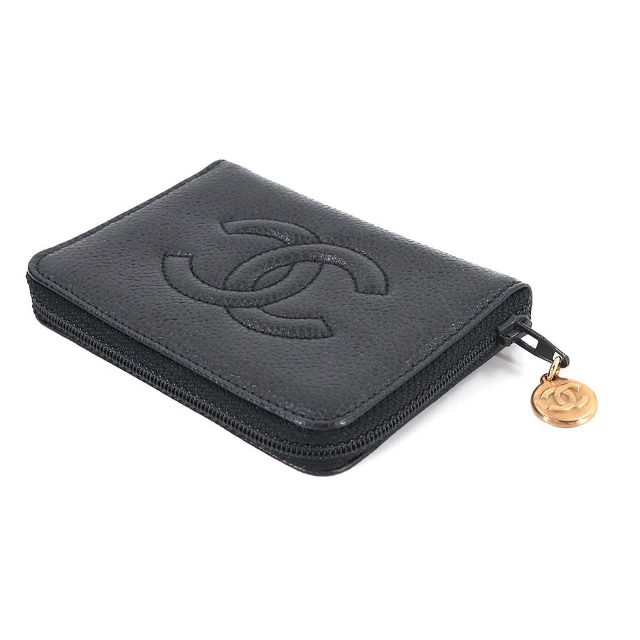 CHANEL（シャネル） 美品 ラウンドファスナー 6連 キーケース キャビア