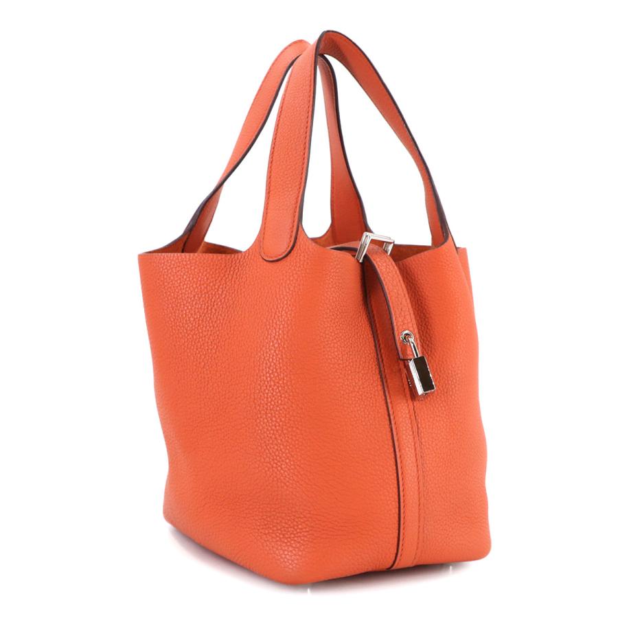 ありす★美品★ エルメス ピコタン PM トリヨン □M刻印 #86 HERMES（エルメス） 美品 ピコタンロック 18 PM ハンド バッグ