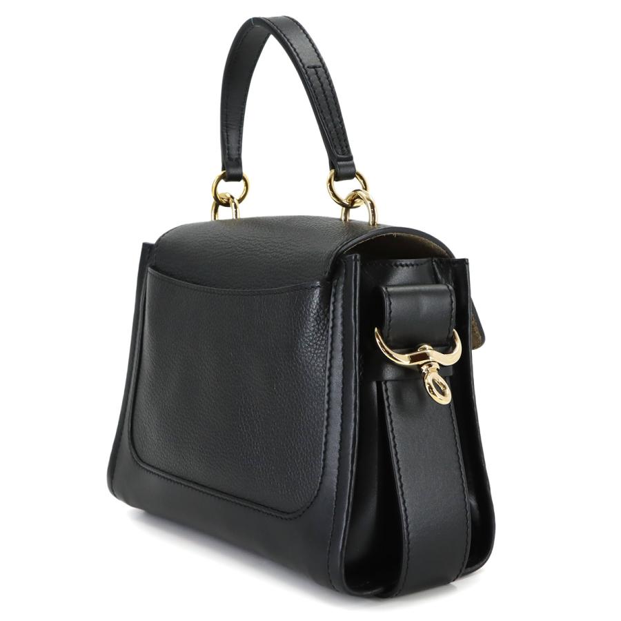クロエレザー ブラック バッグ Chloe（クロエ） 新品同様 テス ミニ デイ 2way ハンド ショルダー