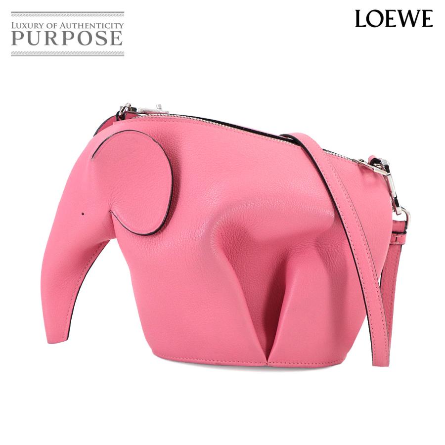 LOEWE（ロエベ） エレファント ミニ ショルダー バッグ レザー ピンク