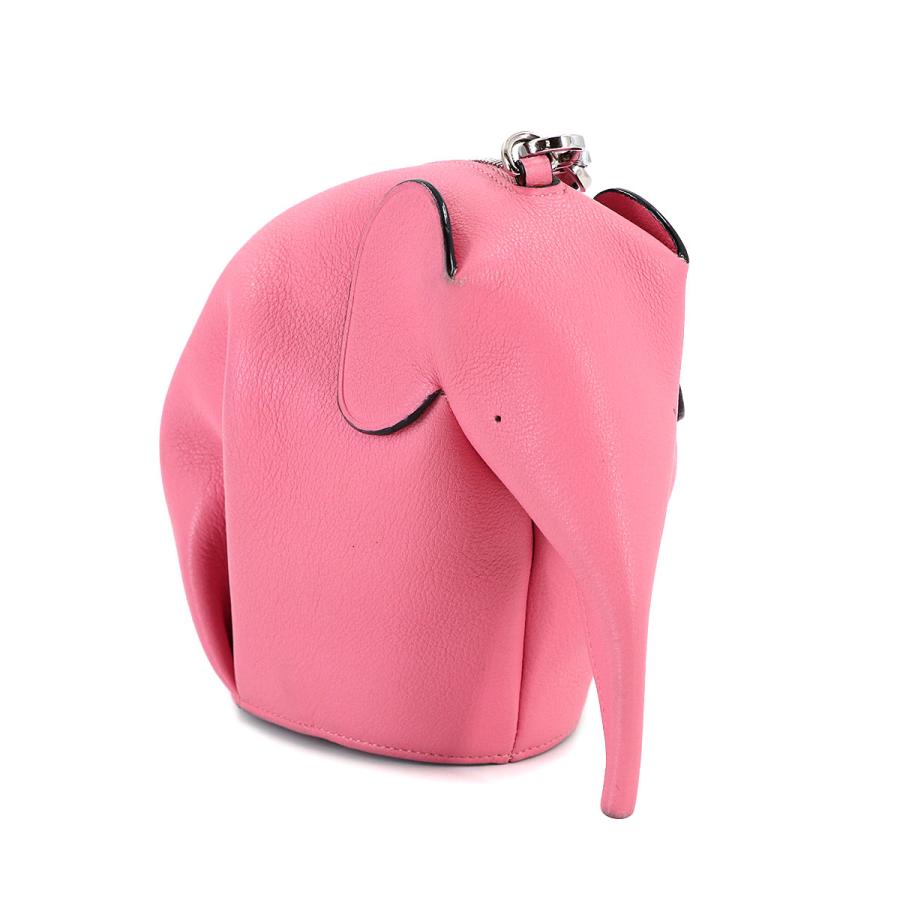 LOEWE（ロエベ） エレファント ミニ ショルダー バッグ レザー ピンク 