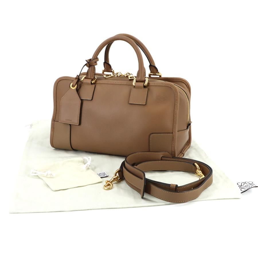 現行 LOEWE アマソナ28 2WAY ハンドバック ベージュ チャーム LOEWE（ロエベ） 新品同様 アマソナ 28 2way ハンド ショルダー バッグ
