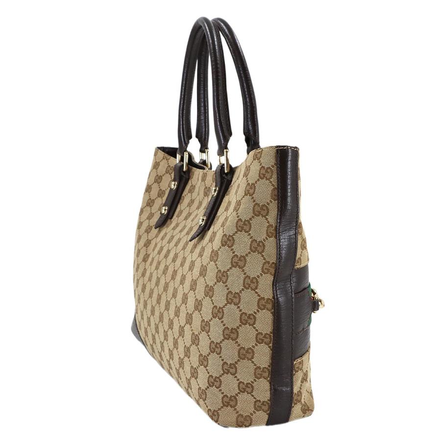 GUCCI（グッチ） 新品同様 ホースビット トート バッグ GGキャンバス