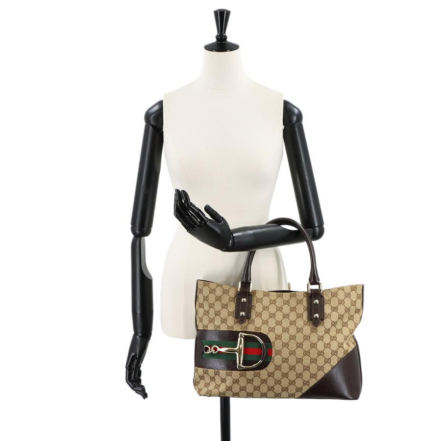 GUCCI GGキャンバス ホースビットバッグ GUCCI（グッチ） 新品同様 ホースビット トート バッグ GGキャンバス