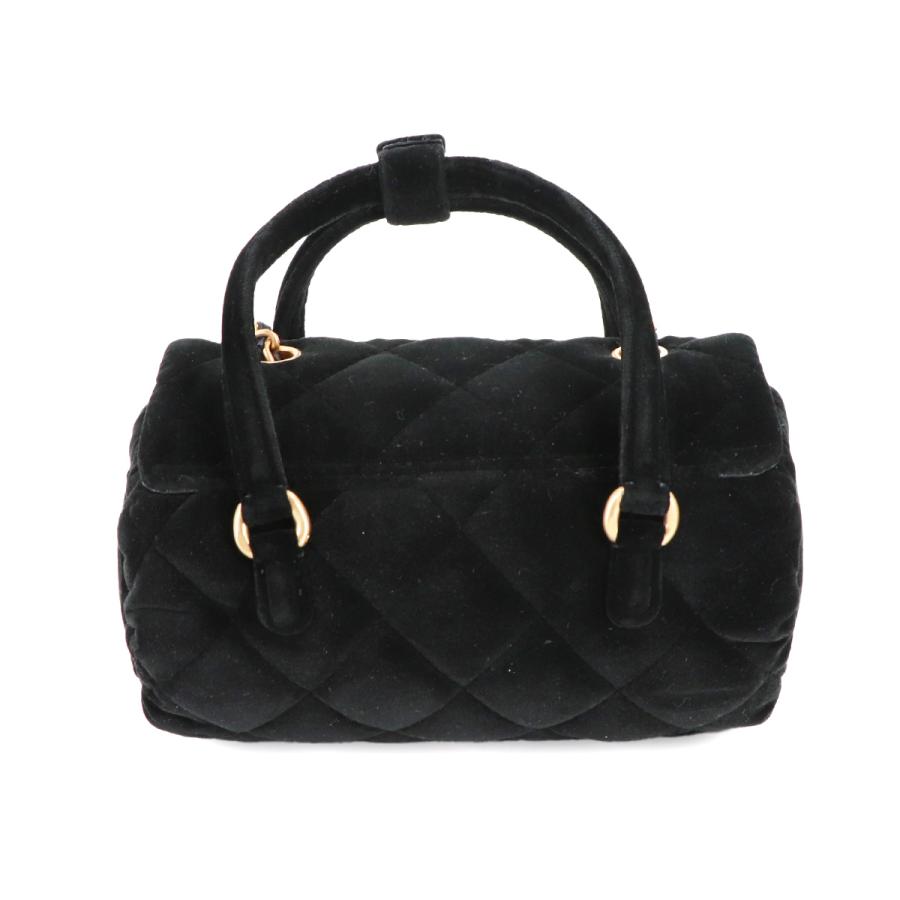 未使用 展示品 シャネル CHANEL マトラッセ 2way ハンド チェーン ショルダー バッグ ベルベット レザー ブラック ベロア 90314585_1
