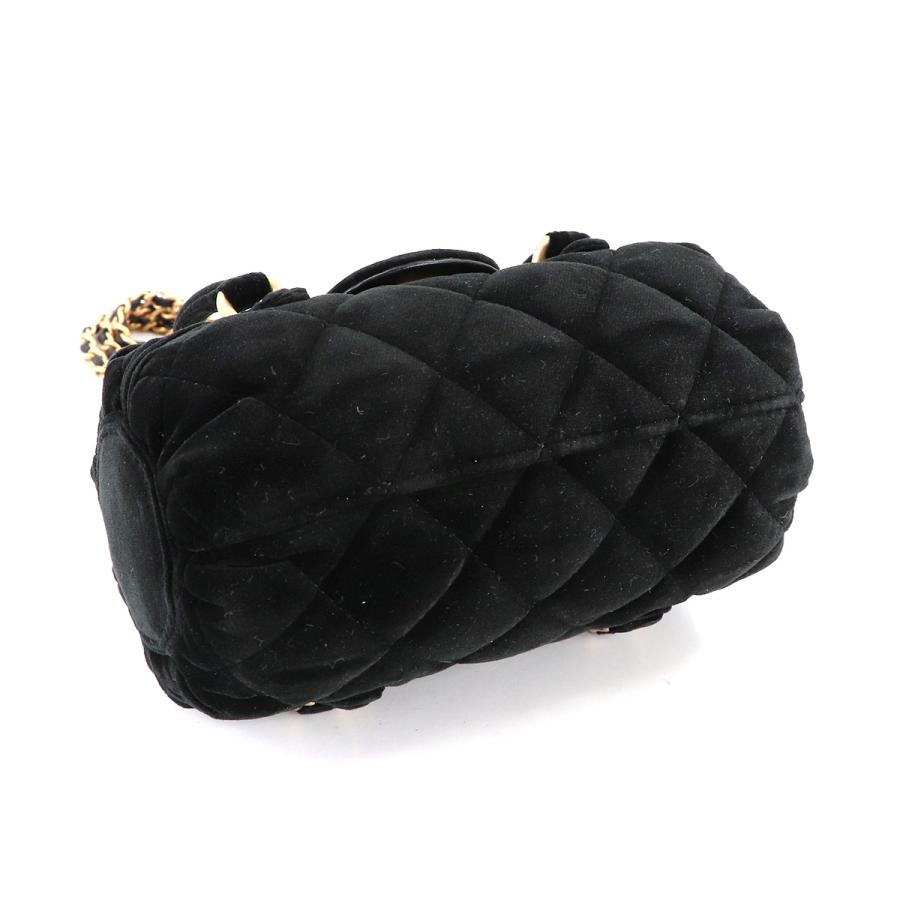 未使用 展示品 シャネル CHANEL マトラッセ 2way ハンド チェーン ショルダー バッグ ベルベット レザー ブラック ベロア 90314585_3