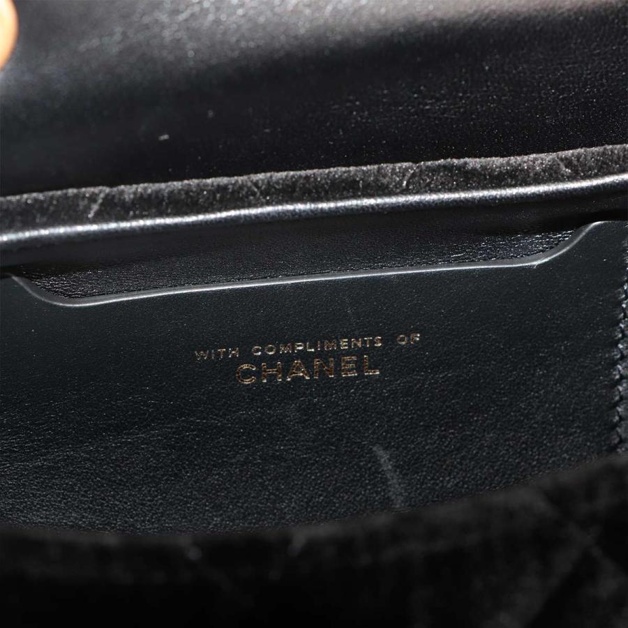 未使用 展示品 シャネル CHANEL マトラッセ 2way ハンド チェーン ショルダー バッグ ベルベット レザー ブラック ベロア 90314585_6