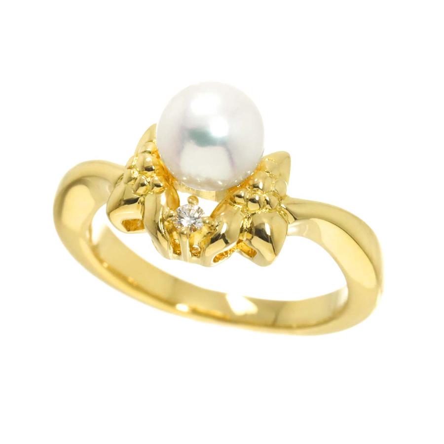 MIKIMOTO（ミキモト） MIKIMOTO 9号 リング アコヤ真珠 6.3mm ダイヤ 