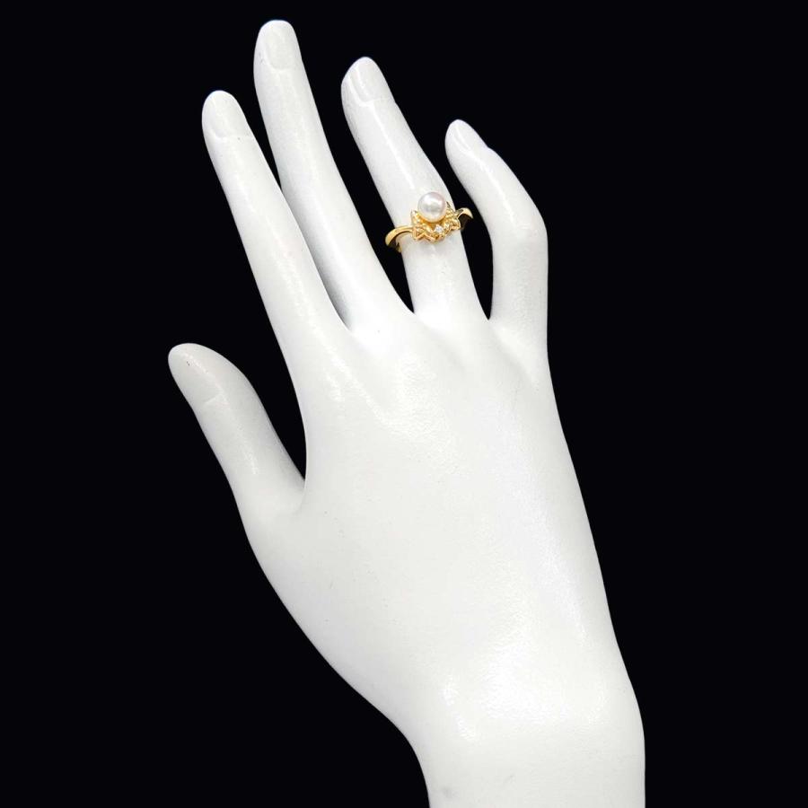 MIKIMOTO（ミキモト） MIKIMOTO 9号 リング アコヤ真珠 6.3mm ダイヤ 