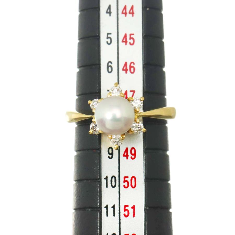 MIKIMOTO（ミキモト） MIKIMOTO 8号 リング アコヤ真珠 6.2mm ダイヤ 
