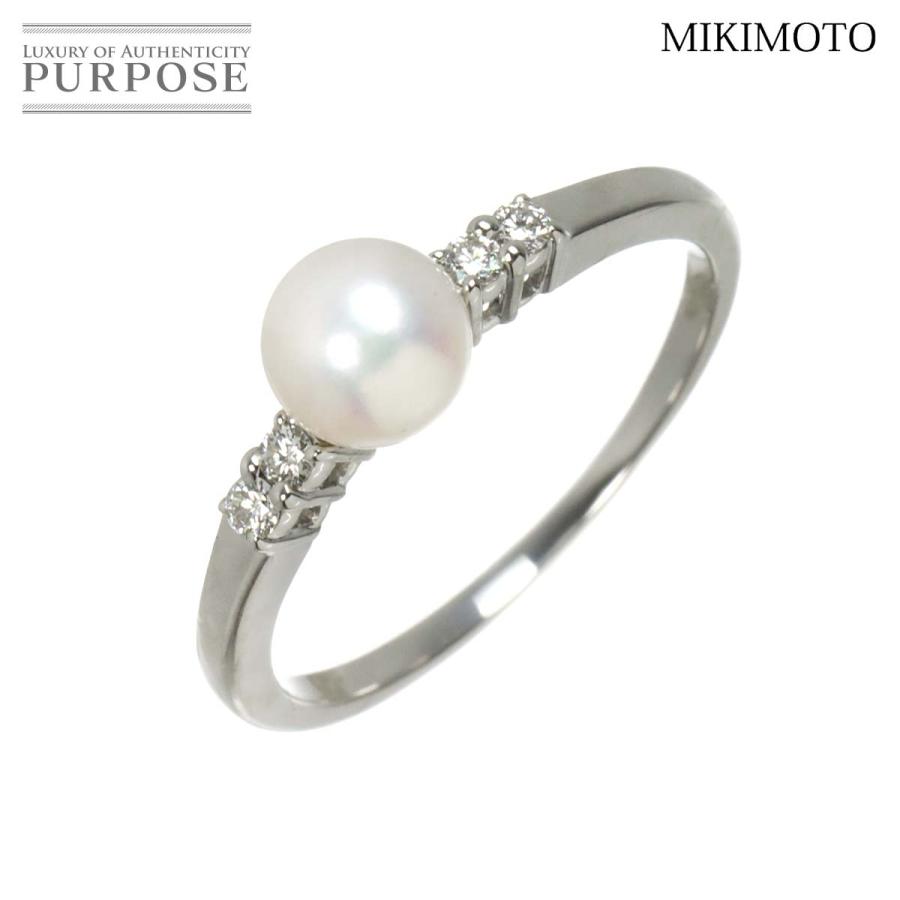 MIKIMOTO（ミキモト） MIKIMOTO 14号 リング アコヤ真珠 5.8mm ダイヤ 