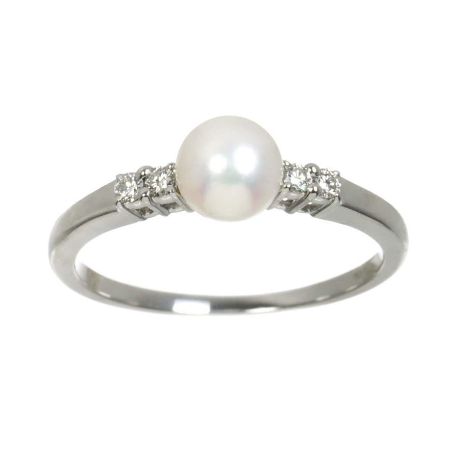 MIKIMOTO（ミキモト） MIKIMOTO 14号 リング アコヤ真珠 5.8mm ダイヤ 