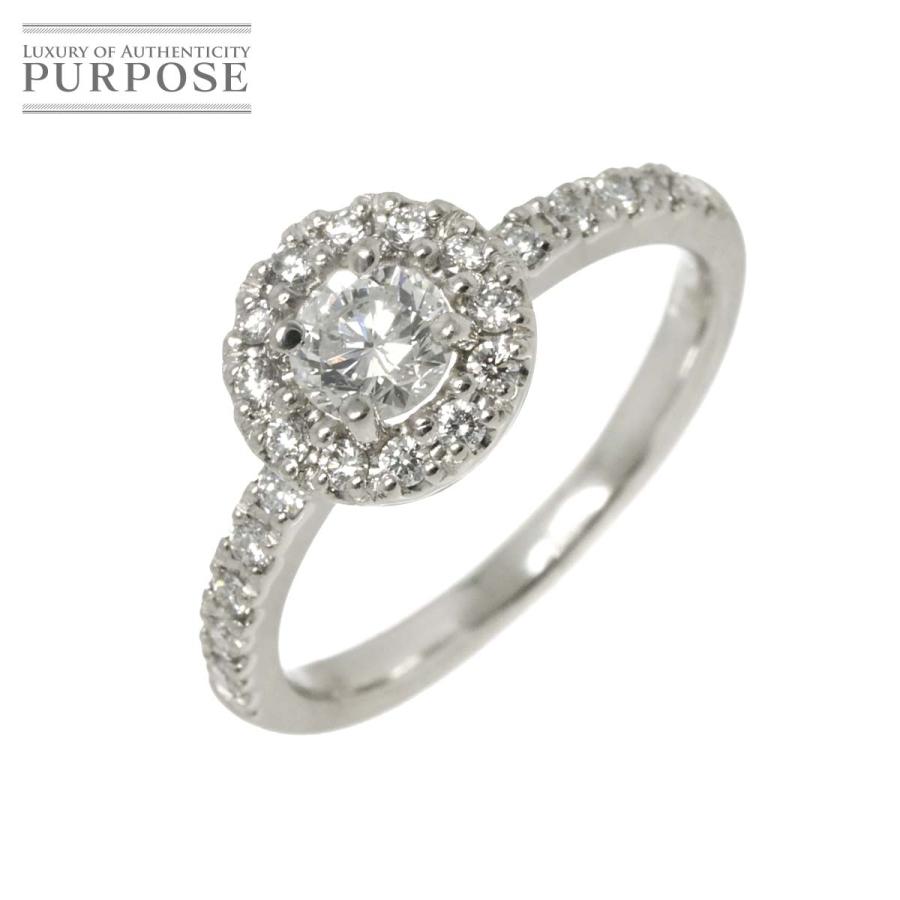 リング 10号 ダイヤ 0.381ct D/SI2/GD 0.27ct Pt プラチナ 指輪 【鑑定 