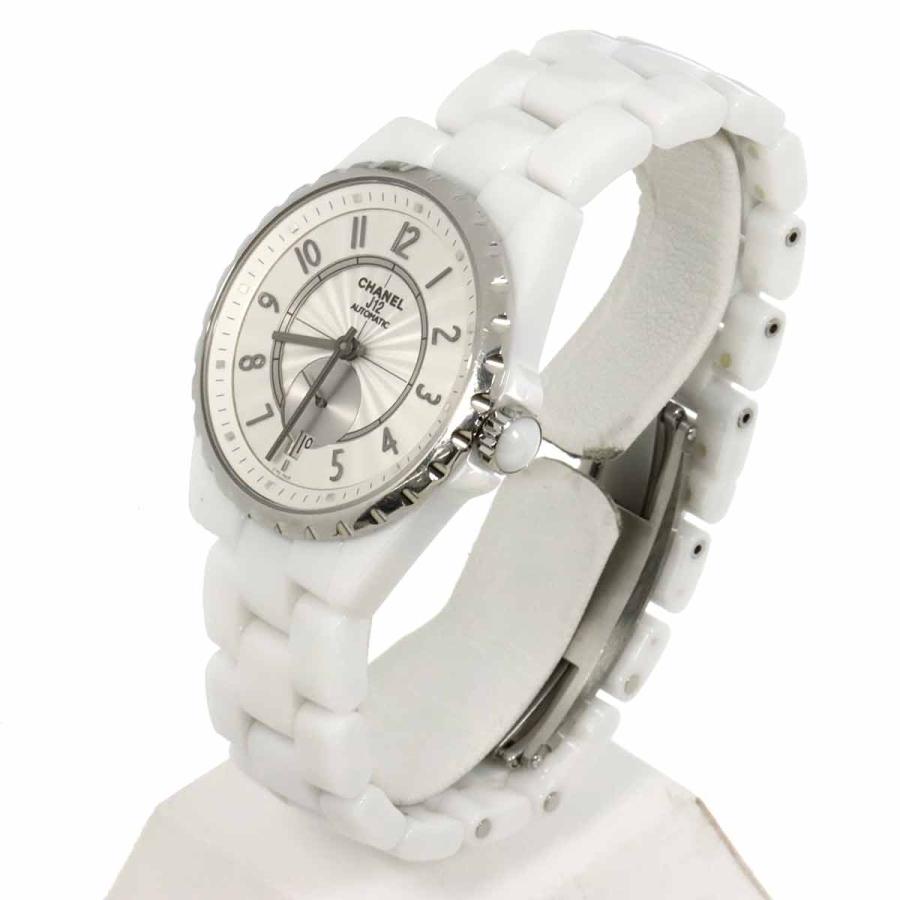 シャネル CHANEL J12 365 H3837 メンズ 腕時計 デイト シルバー ホワイトセラミック オートマ 自動巻き ウォッチ 90315133 CHANEL（シャネル） CHANEL J12 365 H3837 メンズ 腕時計 デイト