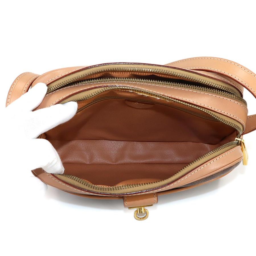 CELINE（セリーヌ） マカダム ショルダー バッグ PVC レザー ブラウン