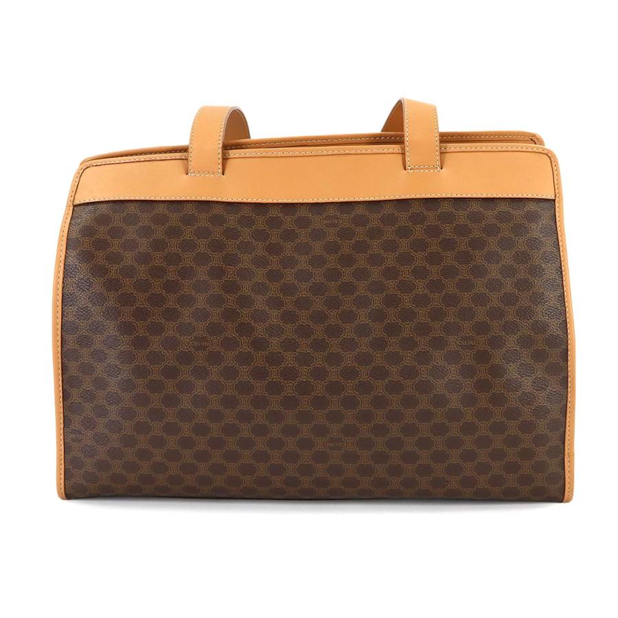 CELINE（セリーヌ） 美品 マカダム ショルダー バッグ PVC レザー 
