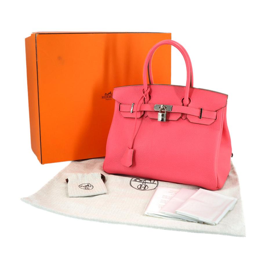 バーキン30 ノベルティ　バッグ　レディース HERMES（エルメス） 新品同様 バーキン30 トリヨンクレマンス ローズ