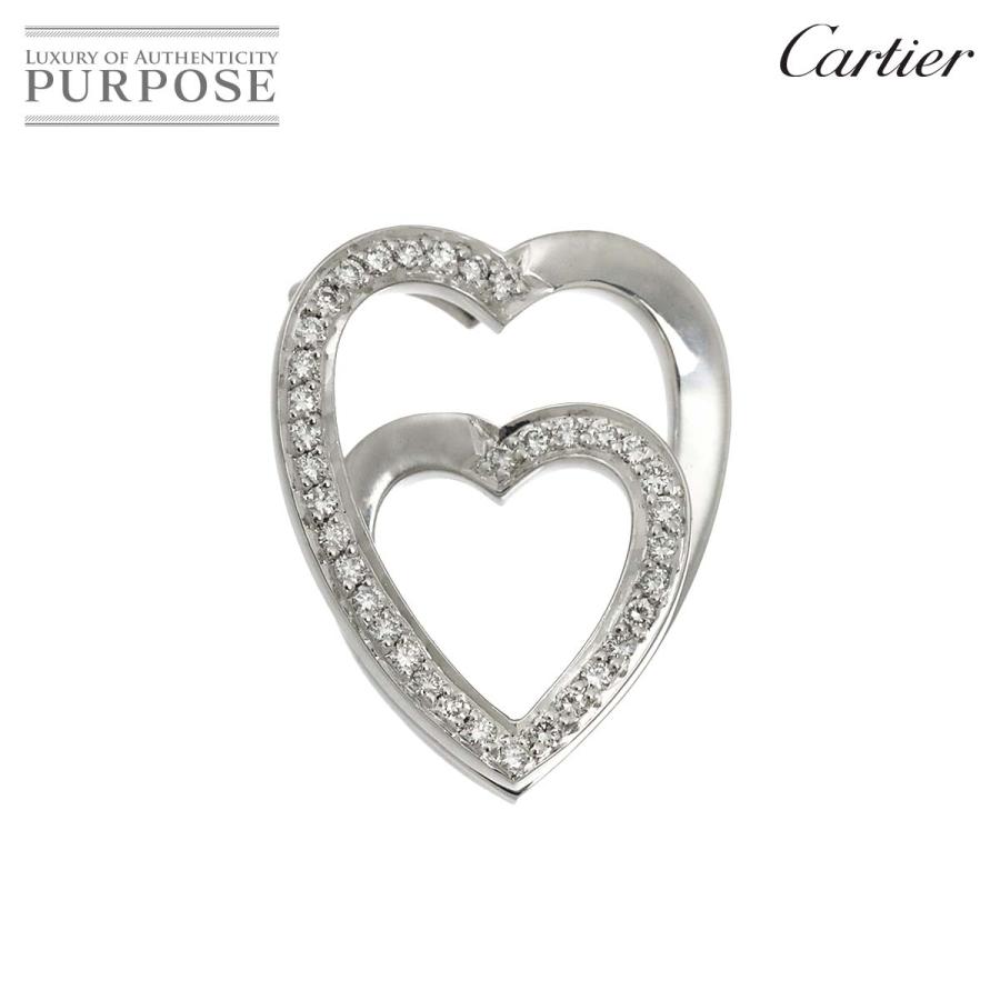 Cartier（カルティエ） インターレース ハート ダイヤ ペンダント