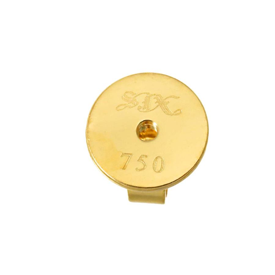 エスジェイエックス SJX ブラックダイヤ 0.90ct ピアス K18 YG
