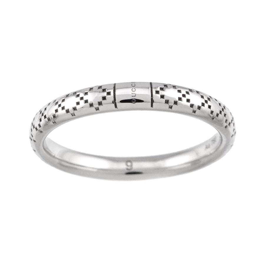 GUCCI 18k（７５０)リング ダイヤ付き GUCCI（グッチ） ディアマンティッシマ #9 リング K18 WG ホワイト