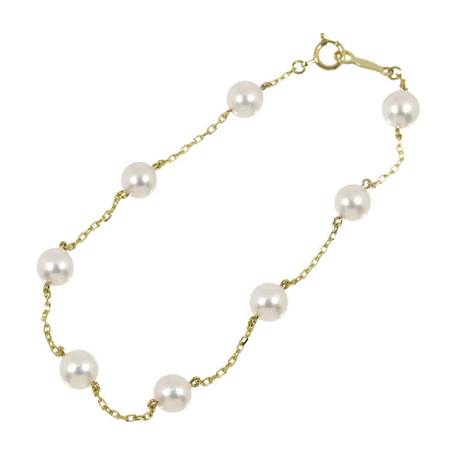 MIKIMOTO（ミキモト） アコヤ真珠 5.8-5.5mm ブレスレット 17.5cm K18