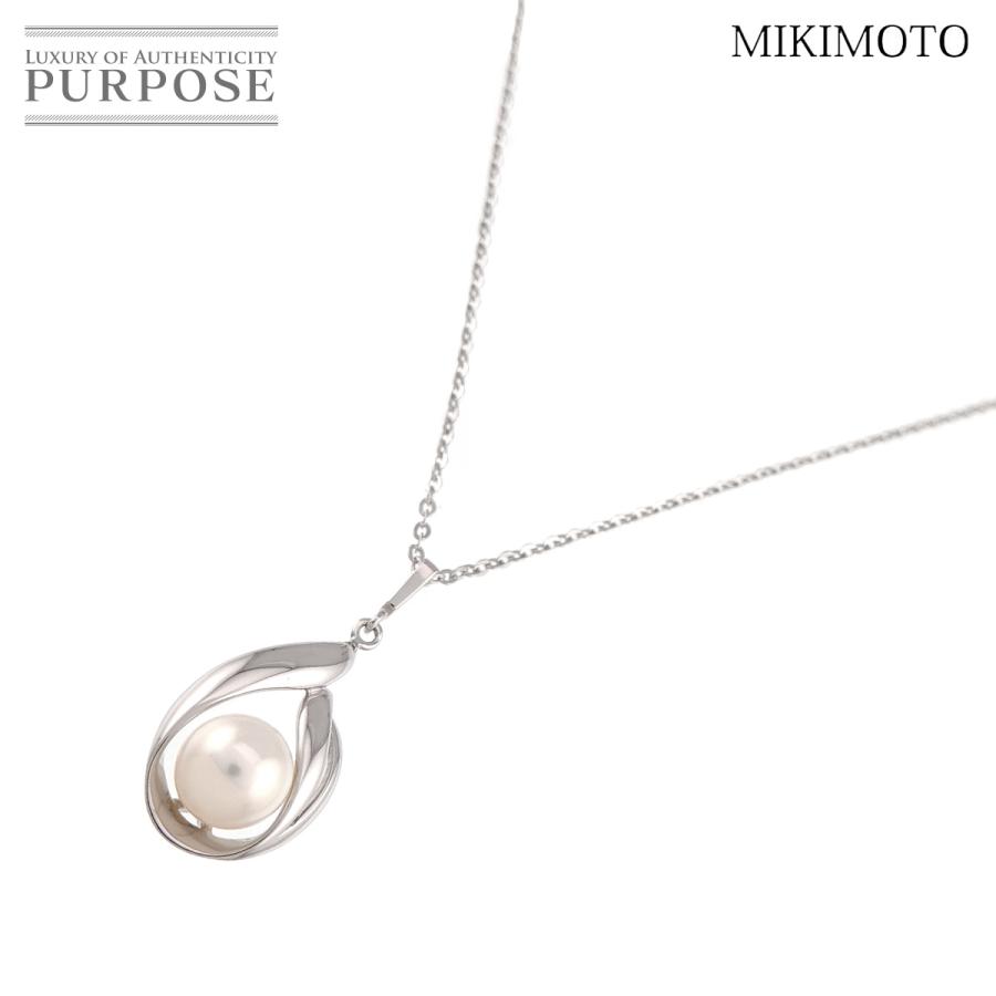 MIKIMOTO（ミキモト） アコヤ真珠 7.0mm ネックレス 40cm K18 WG 