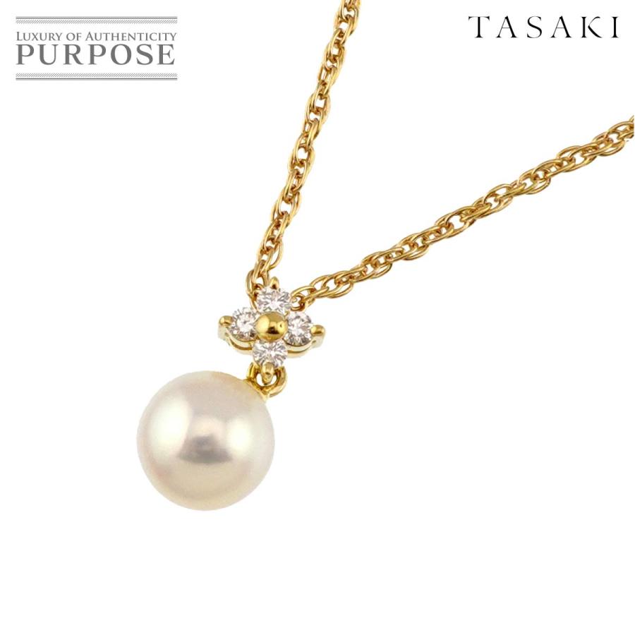 TASAKI（タサキ） アコヤ真珠 6.3mm ダイヤ 0.05ct ネックレス