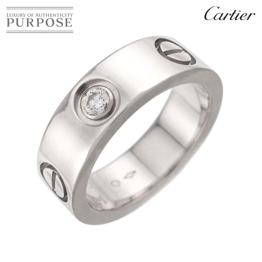 カルティエ　ラブリング Cartier（カルティエ） ラブ #48 リング ダイヤ 1P Pt プラチナ 指輪