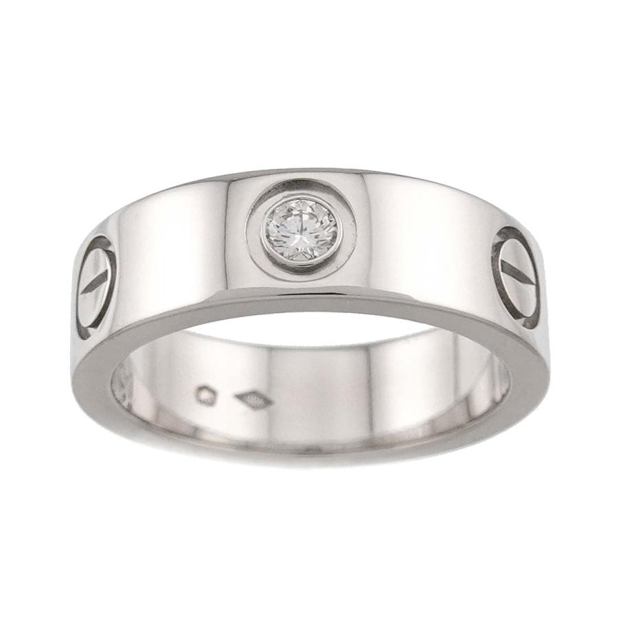 Cartier（カルティエ） ラブ #50 リング ダイヤ 1P Pt プラチナ LOVE