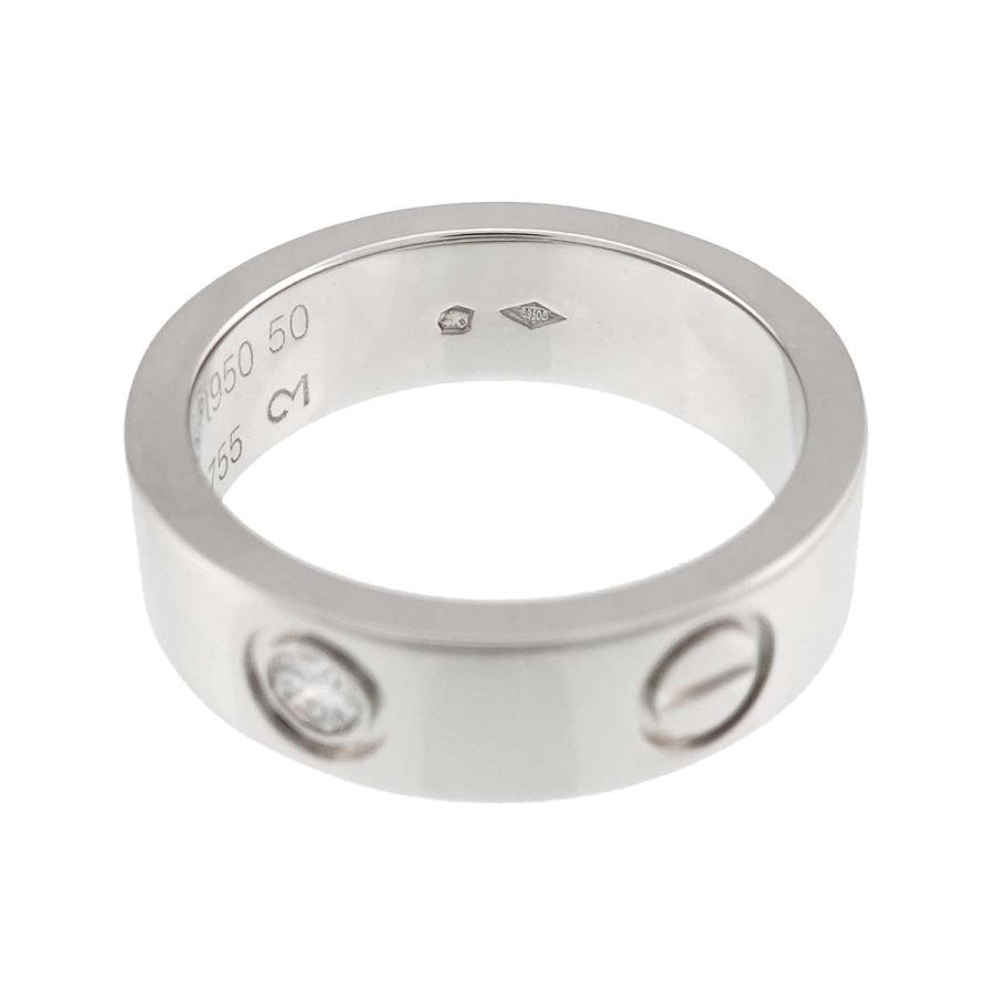 Cartier（カルティエ） ラブ #50 リング ダイヤ 1P Pt プラチナ LOVE