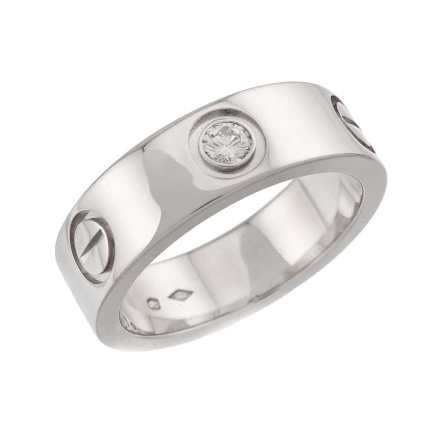 Cartier（カルティエ） ラブ #50 リング ダイヤ 1P Pt プラチナ LOVE