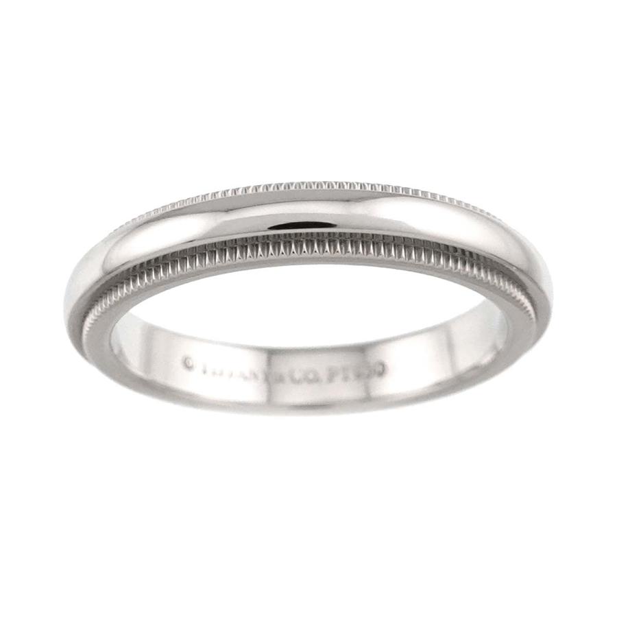 専用！！Tiffany & Co. ミルグレイン 8号 TIFFANY&Co.（ティファニー） ミルグレイン 8号 リング 幅3mm Pt