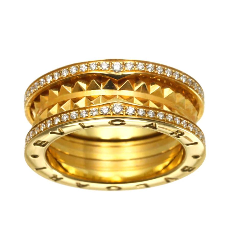 BVLGARI（ブルガリ） ビーゼロワン ロック 2バンド #55 リング パヴェ