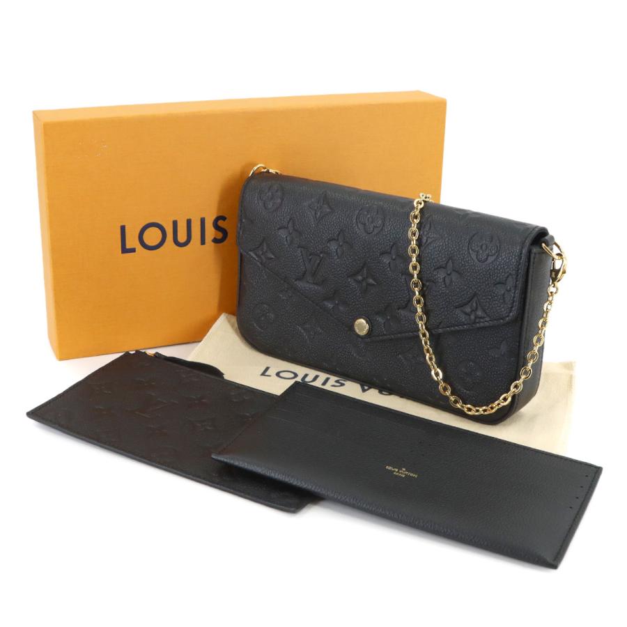 未使用 展示品 ルイ ヴィトン LOUIS VUITTON モノグラム アンプラント ポシェット フェリシー チェーン ウォレット レザー M64064 90315963の画像