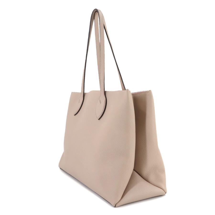新品同様 ルイ ヴィトン LOUIS VUITTON ロックミー ショッパー トート バッグ レザー グレージュ M57346 ゴールド 金具 RFID 90316080