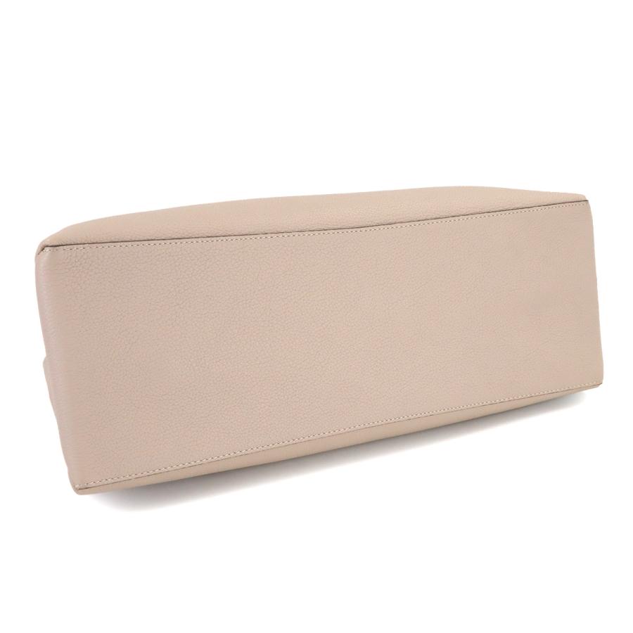 新品同様 ルイ ヴィトン LOUIS VUITTON ロックミー ショッパー トート バッグ レザー グレージュ M57346 ゴールド 金具 RFID 90316080