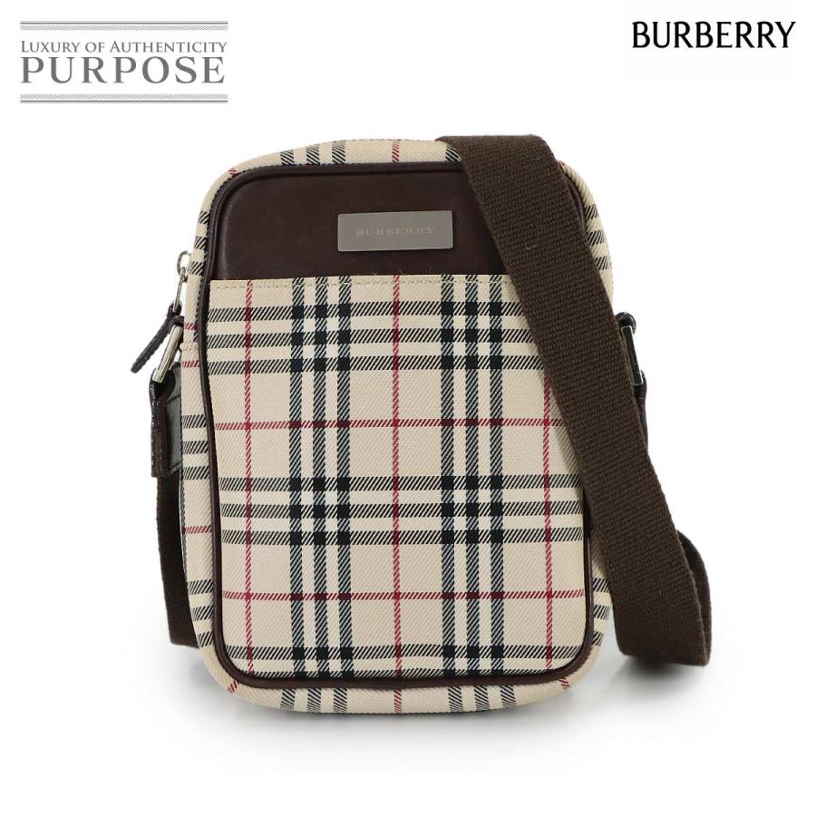 BURBERRY（バーバリー） ノバチェック ショルダー バッグ キャンバス 