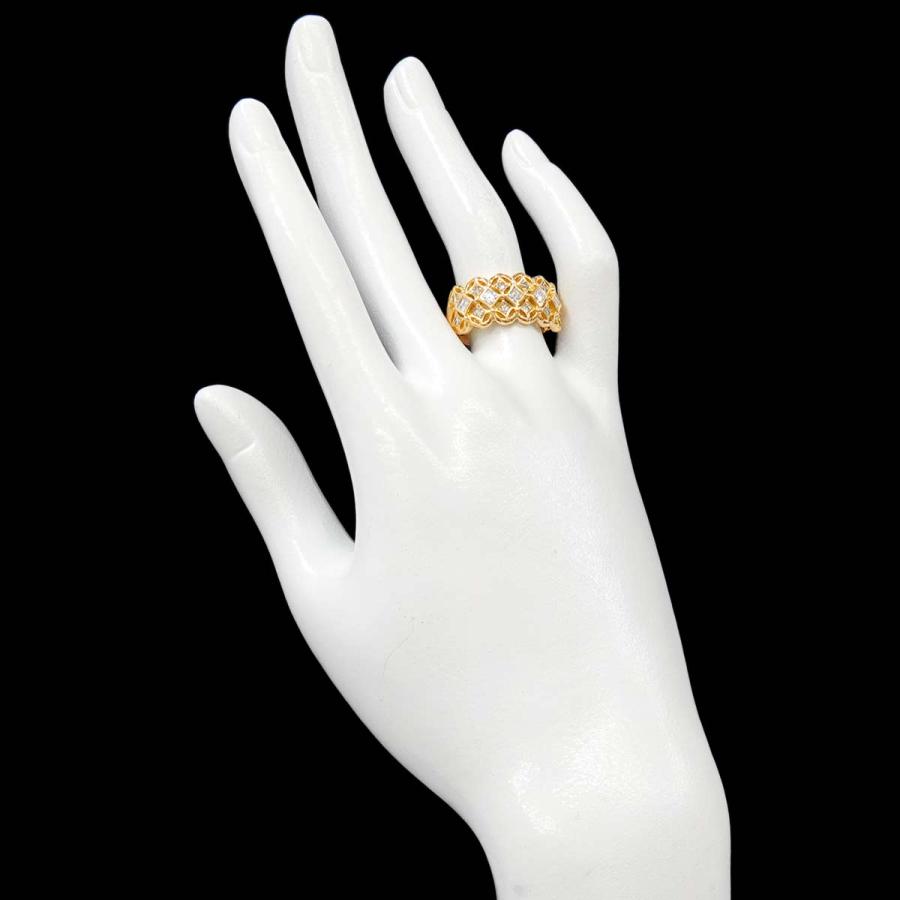 リング 17.5号 ダイヤ 0.70ct K18 YG イエローゴールド 750 指輪 