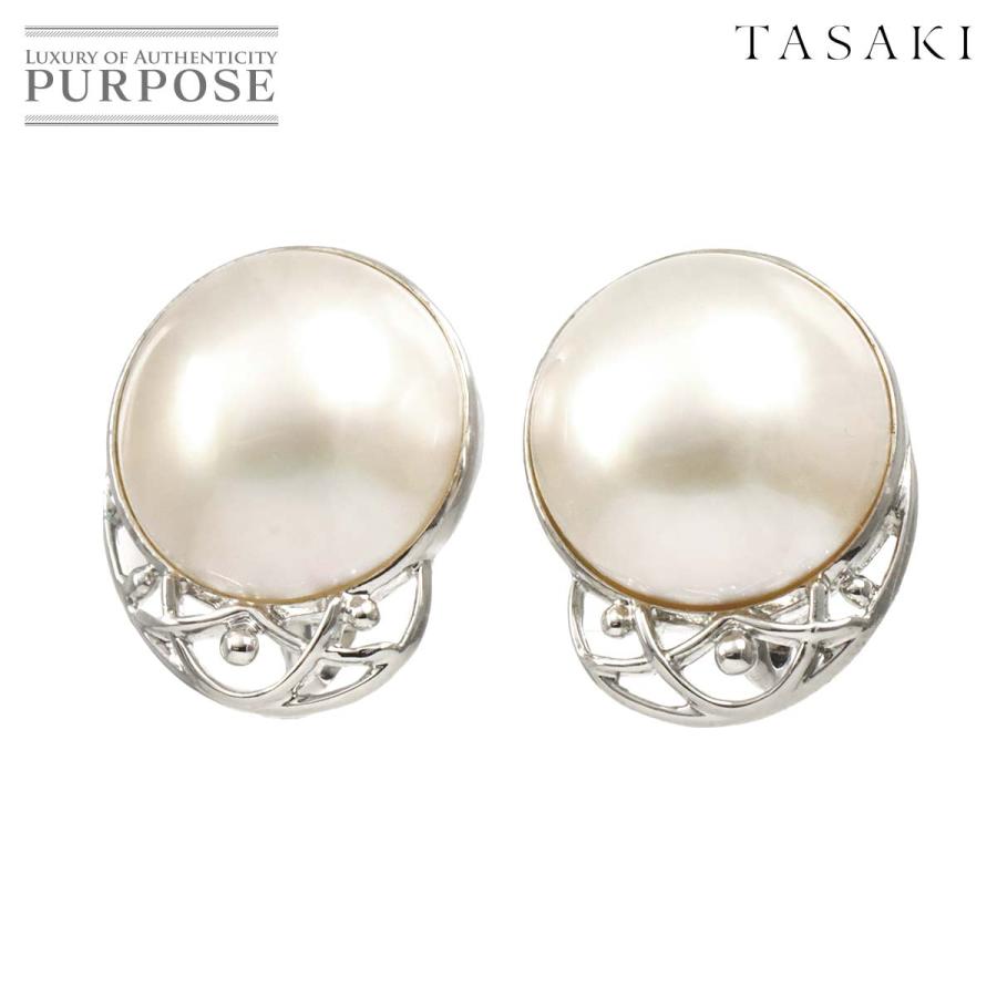 TASAKI（タサキ） マベ真珠 15.0mm イヤリング SV シルバー パール