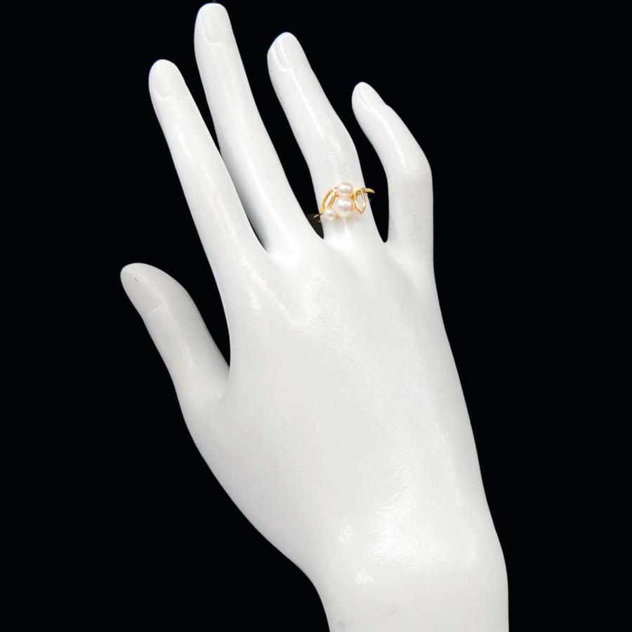 MIKIMOTO（ミキモト） MIKIMOTO 12号 リング アコヤ真珠 5.4-3.5mm K18 