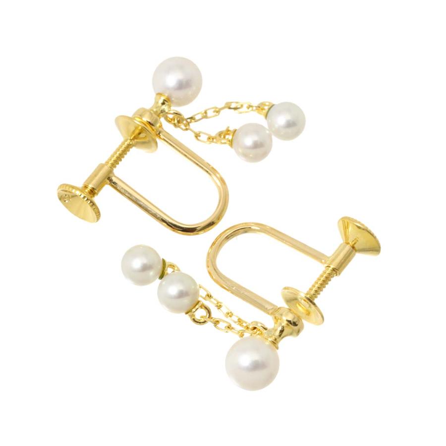 MIKIMOTO（ミキモト） ベビーパール 4.9-3.8mm イヤリング K18 YG